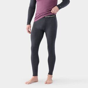 Smartwool Classic Thermal Merino Base Layer Bottom Charcoal Heather Size Medium